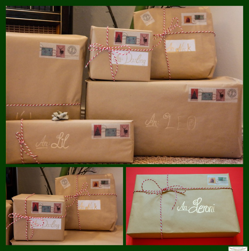 weihnachtliche Geschenkverpackungen