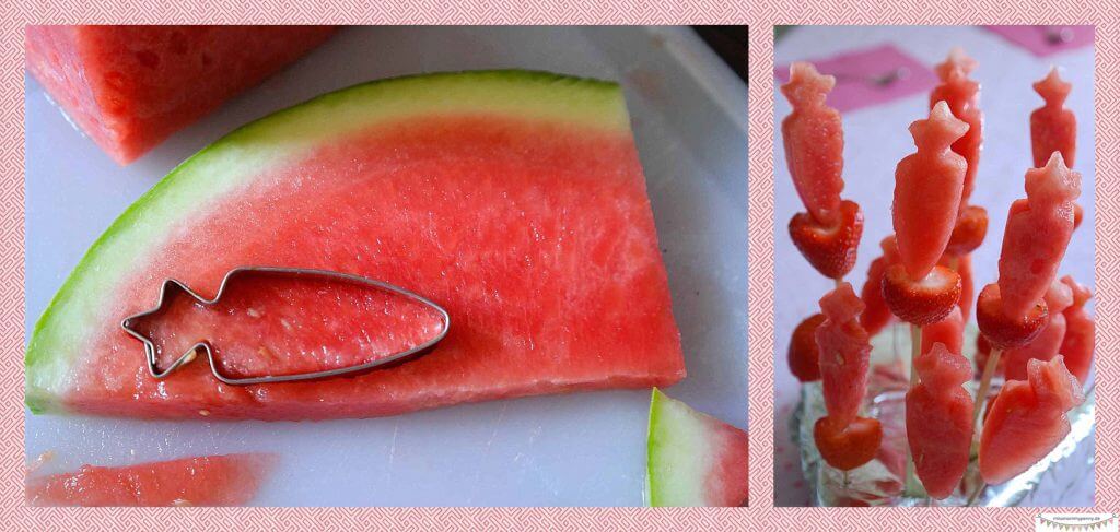 Gesunder Kindergeburtstag , Melonenspieße
